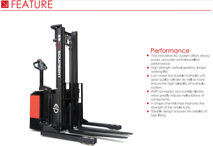 Hocheffizienter elektrischer Palettenstapler mit 1,5 t Belastung 5