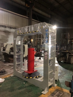 120 Tonnen Forklift-Reifenpresse TP120 zur Demontage fester Reifen mit verstellbarem Pressrahmen