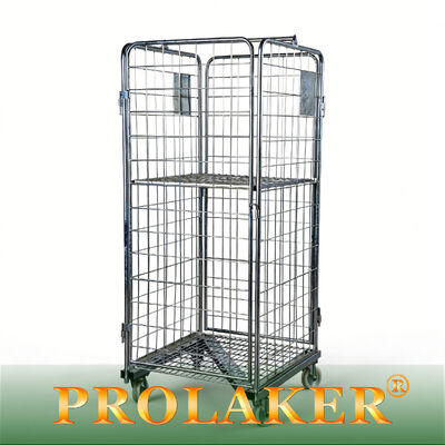 Typ Z Lager Rollen Käfig Anpassungsgröße Ladekapazität Klappbare gerade Form für den Materialumsatz