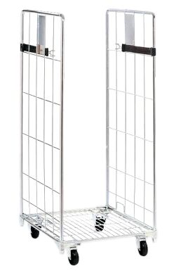 Heavy Duty CH05057 Q235 Steel Industrial 2 Sided Roll Cage for Warehouse