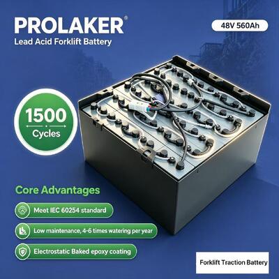 Low Maintenance 48V 560Ah Traction Battery With Auto Water Filling System