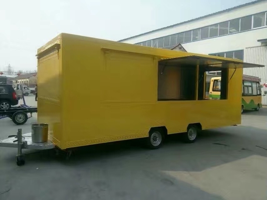 Bewegliche Quadrat Food Truck Anhänger für Eis, Donuts, Pizza und Burger