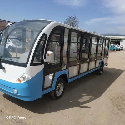 Batteriebetrieb 14 Sitzplätze Sightseeing Bus Elektrofahrzeug für die Landschaft Ort vollständig geschlossener LKW