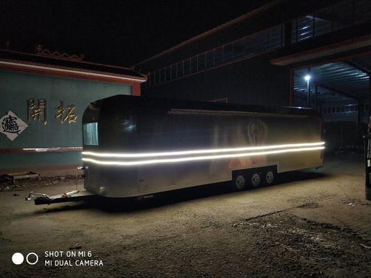 -Lebensmittelanhänger aus Edelstahl Fast-Food-Lkw-Wagen zum Verkauf erhältlich