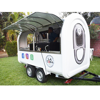 Großhandelspreis Anpassbarer Mini-Eis Trailer mit Glasverstärktem Kunststoff