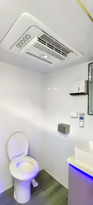 Ausländische Standard-Luxus-Einzel-Suiten-Toilette, weißer Konzessionsanhänger mit Duschraum