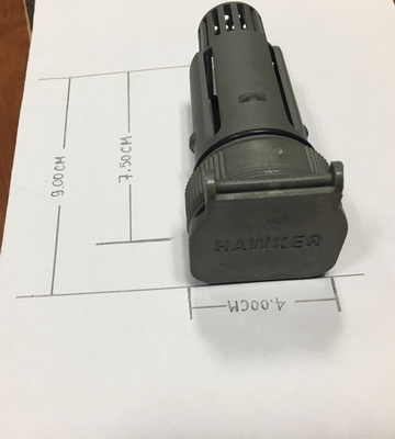 Industrielle Batterien Korb Typ Lüftung Stecker Farbe Grau Größe L Länge 92 mm