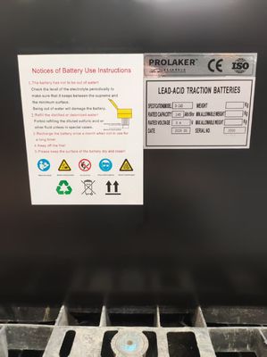 Zusammengefügte wiederaufladbare Forklift-Blei-Säure-Batterie 36V 245Ah mit CE-Zertifizierung