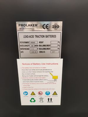 48V 480Ah Schwerlast-Blei-Säure-Batterie 48V 6PZS480 für Cat Gabelstapler
