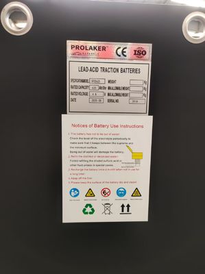 Hochleistungs-Wiederaufladbare Blei-Säure-Forklift-Traktionsbatterie 48v 5PZS625