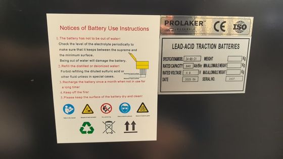 OEM 24-85-21 Blei-Säure-Forklift-Batterie 48V 840Ah Drei-Phase