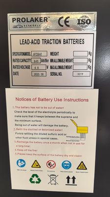 Wiederaufladbare FLT 48V 840Ah Blei-Säure-Traktionsbatterie mit tiefem Zyklus
