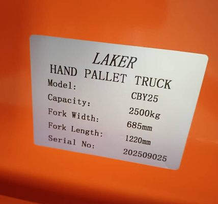 Leichtgängiger 2500kg Handhubwagen mit Nylonrollen