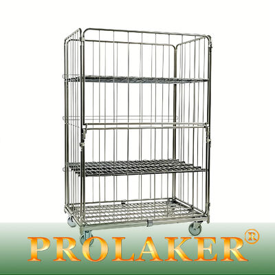 Industrielle Klasse 3-seitige Rollkäfig Platz sparen Klapp