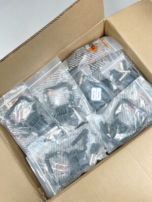 EC320A Stecker Buchse Gabelstaplerbatterieanschluss REMA Stil Säurebeständig Industrieller Stromlade-Stecker-Buchse für Elektrischen Gabelstapler Hubwagen