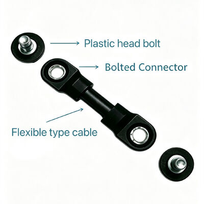 Thread-lock Coated PP+GF Glass Fiber Reinforced M10×22 Plastic Head Bolt for Forklift Battery Insulated Connection