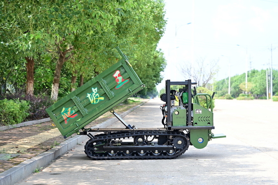 Dieselmotorgetriebene GF2000 Gummi-Crawler-Dumper-Spur 2000kg Baumaschinen