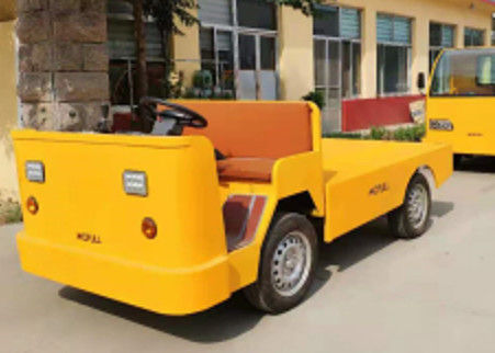 Intelligente elektrische Steuerung Niedriggeschwindigkeit Offener Elektrofahrzeug Flatbed Anhänger mit 2 Sitzen und 60V/18A Ladegerät