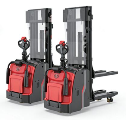 EP-Schwerlast-Li-Ionen-Stacker mit Klappplattform 1600kg RSL161 für anspruchsvolle Anwendungen und Ferntransport mit 24V/280Ah-Batterie und 24V/100A-Ladegerät