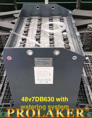 Kundengebundene Zugkraft-Batterie der Bleisäure-630AH 48v für MHE-Gabelstapler 1500 Zeit-Zyklen
