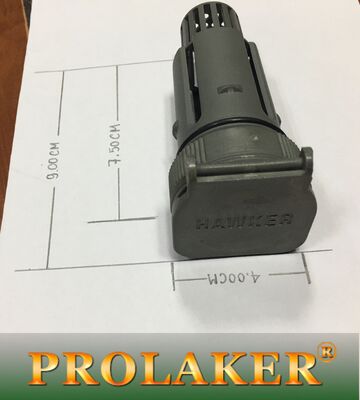 Industrielle Batterien Korb Typ Lüftung Stecker Farbe Grau Größe L Länge 92 mm