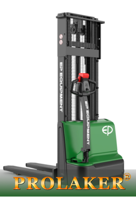 EP DS3 Walkie Elektrostapler 1500 kg, kompakter Schmalgang-Palettenstapler mit integriertem Ladegerät