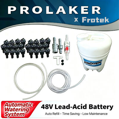 Premium Heißverkauf Marke Frotek Automatisches Bewässerungssystem Kit Säurebeständiges Auto-Stopp-Nachfüllventil für Lager Gabelstapler Traktor Industrielle Blei-Säure-Batteriewartung